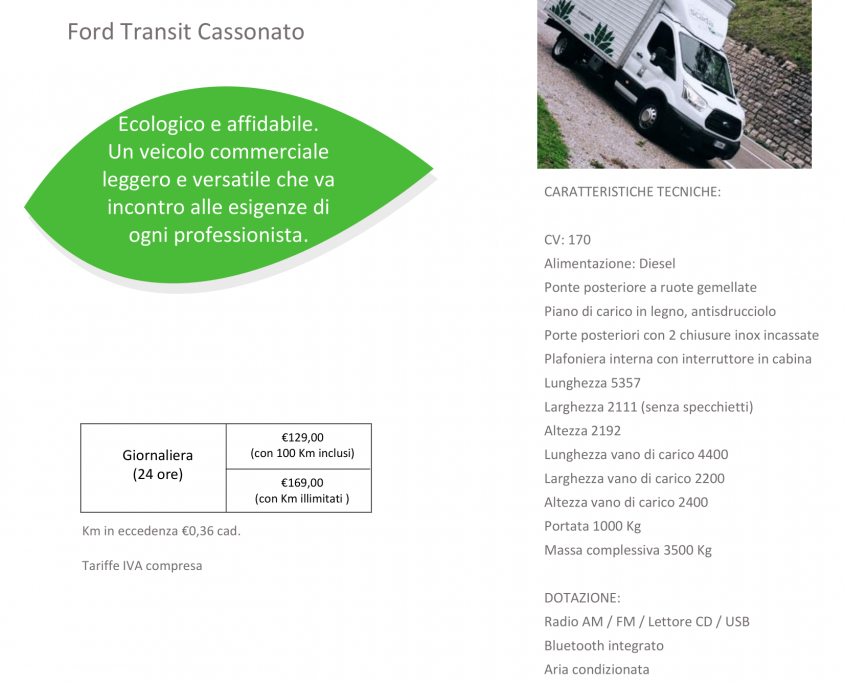 Ford Transit Cassonato