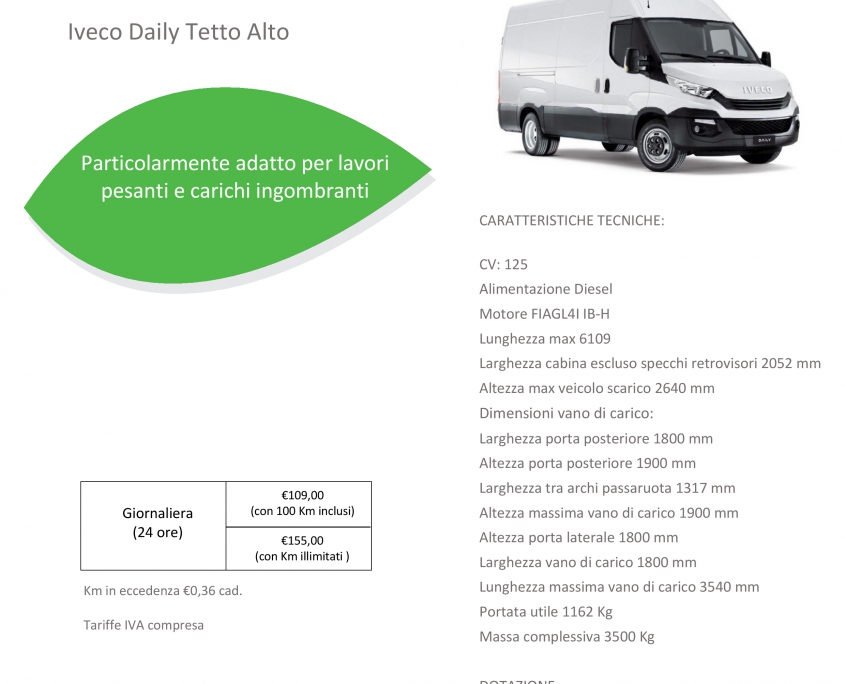 Iveco Daily Tetto Alto